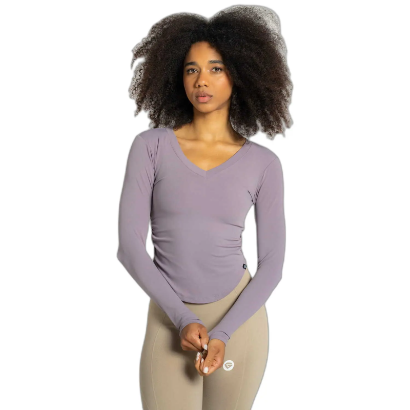 V-Ausschnitt Unterhemd Damen Gym Glamour