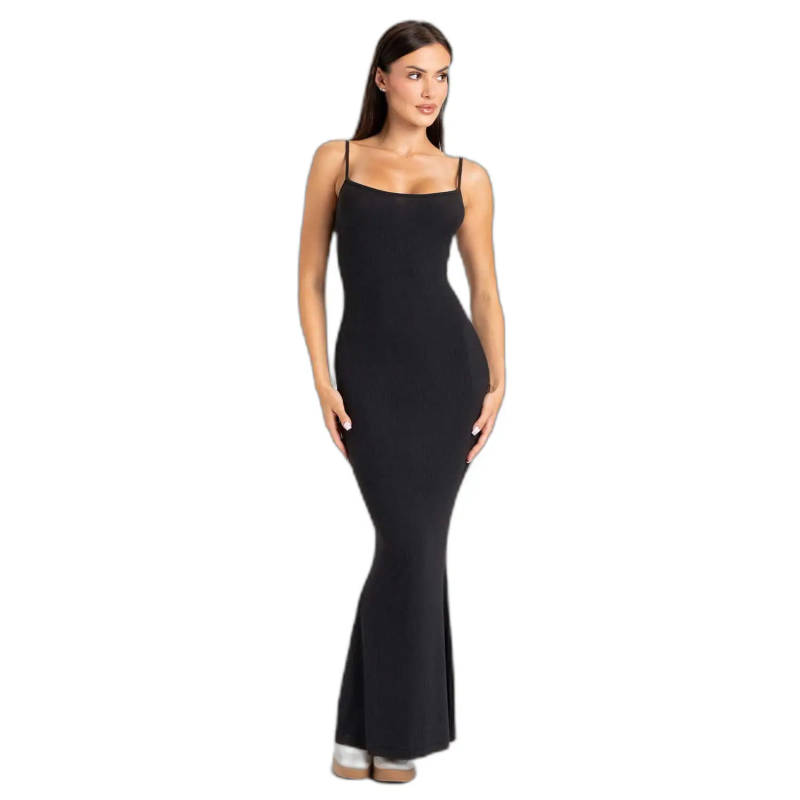Eng anliegendes Maxikleid Damen Gym Glamour Flexi