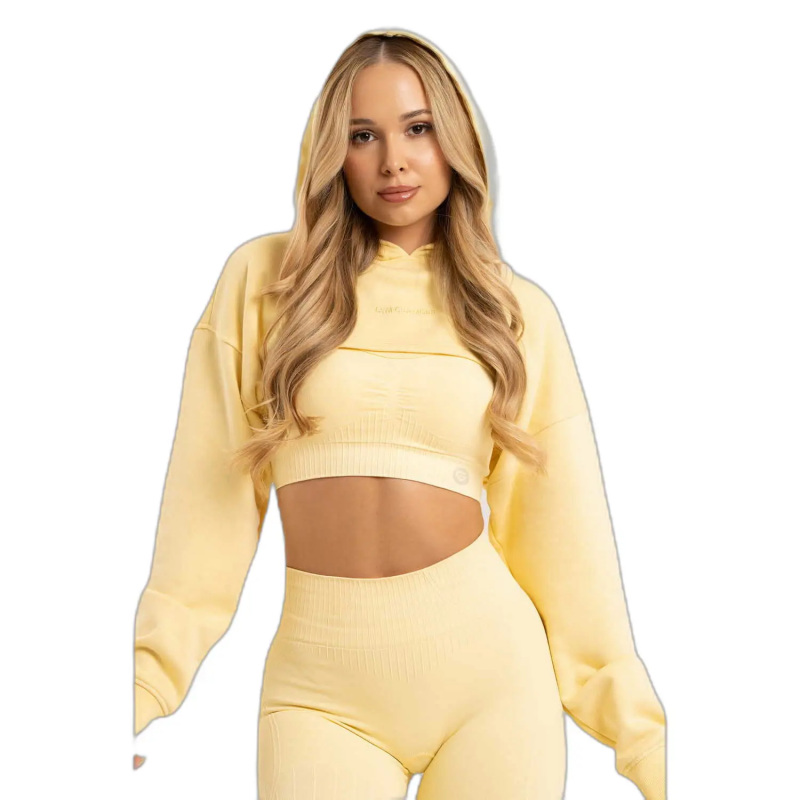Crop Hoodie Damen Gym Glamour