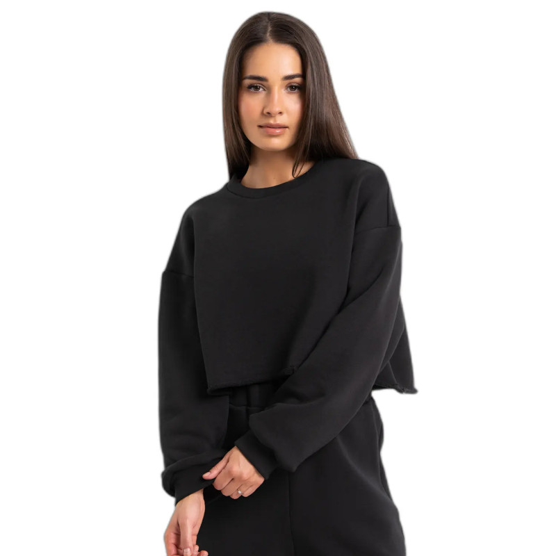 Sweatshirt Crop Damen Gym Glamour