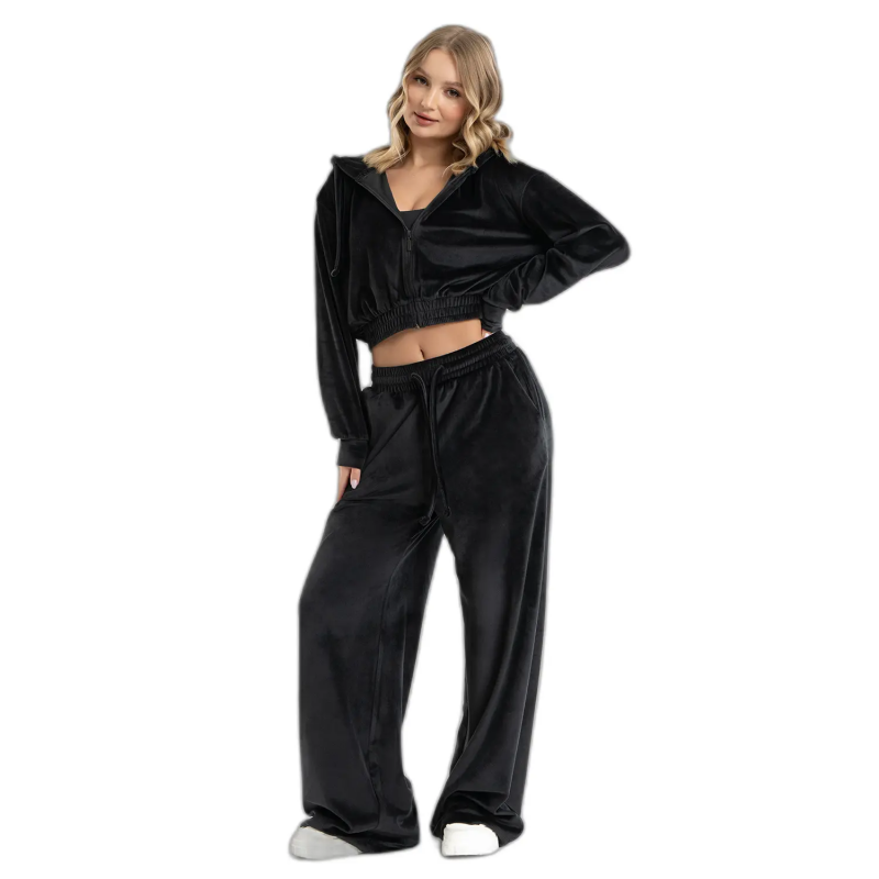 Samt-Jogginghose für Frauen Gym Glamour
