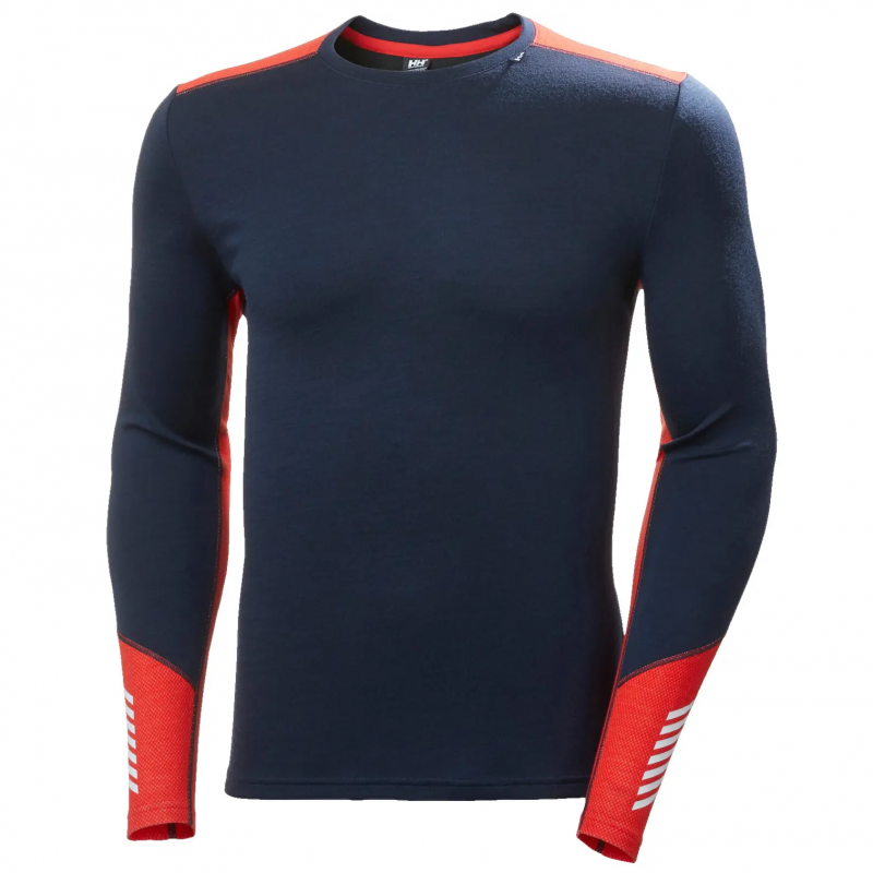 Unterhemd aus Merinowolle mit Rundhalsausschnitt Helly Hansen Lifa