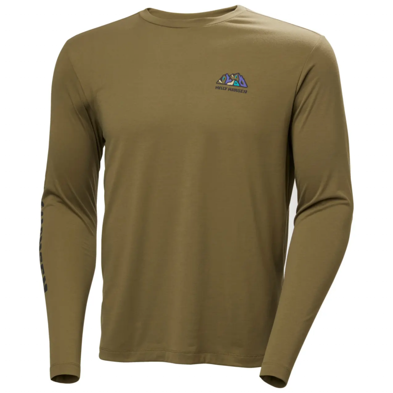 Langarmtrikot Helly Hansen Skog Graphic