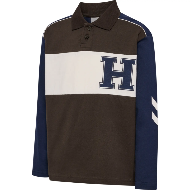 Langarm-Polo Kind Hummel Robin