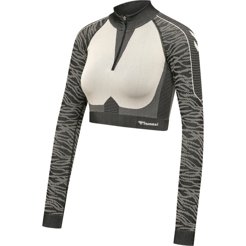 Trainingsjacke crop nahtlos Damen Hummel MT Mila