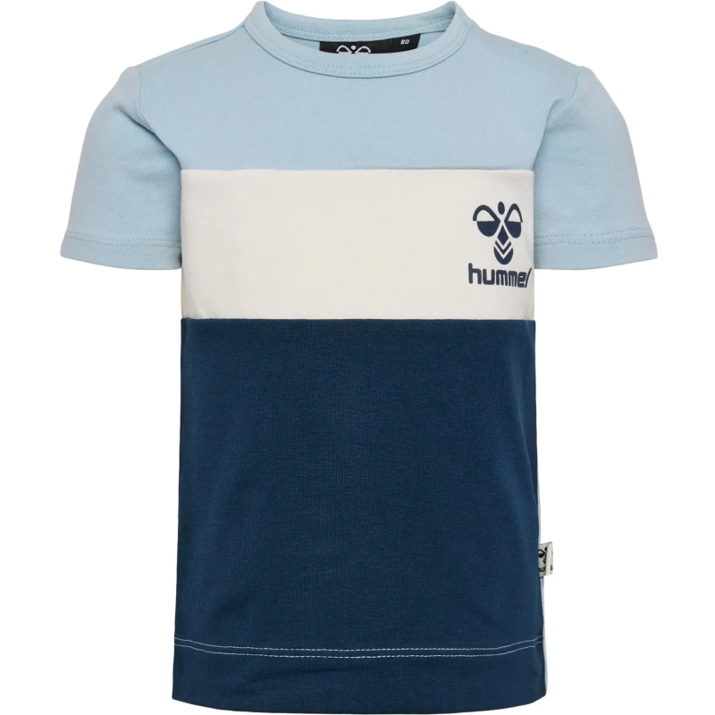 T-Shirt für Babys Hummel Azur Block