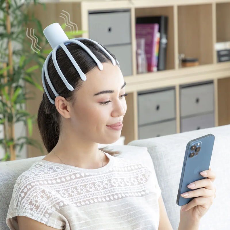Wiederaufladbares Kopfmassagegerät InnovaGoods Helax