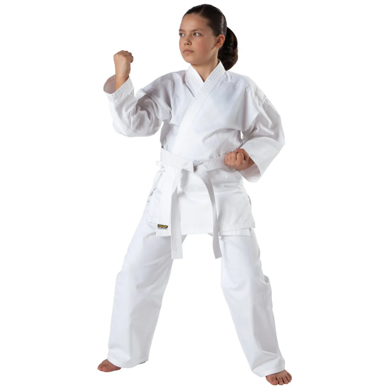 Kimono Karate Mädchen Kwon Clubline Renshu Weiß