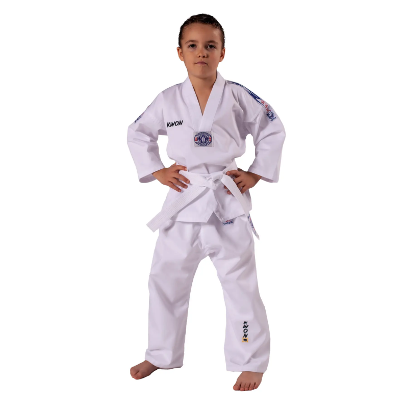 Kimono Taekwondo Damen Kwon Clubline Blue Tiger