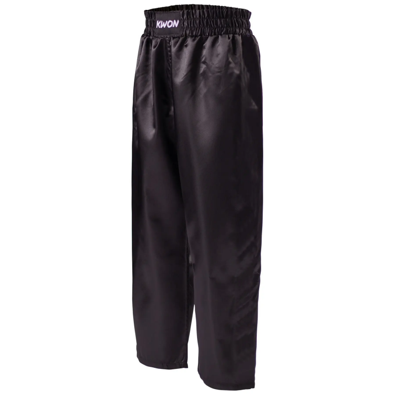 Kickboxing-Hose Satin Kind Kwon Clubline Schwarz