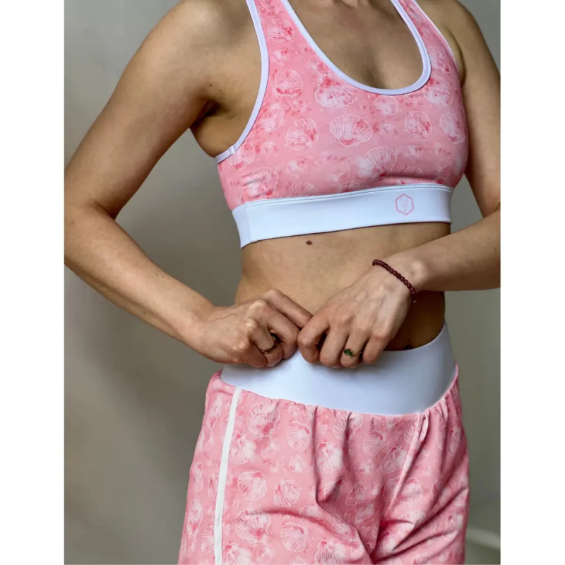 Shorts für Damen Les Poulettes Fitness Coquillages