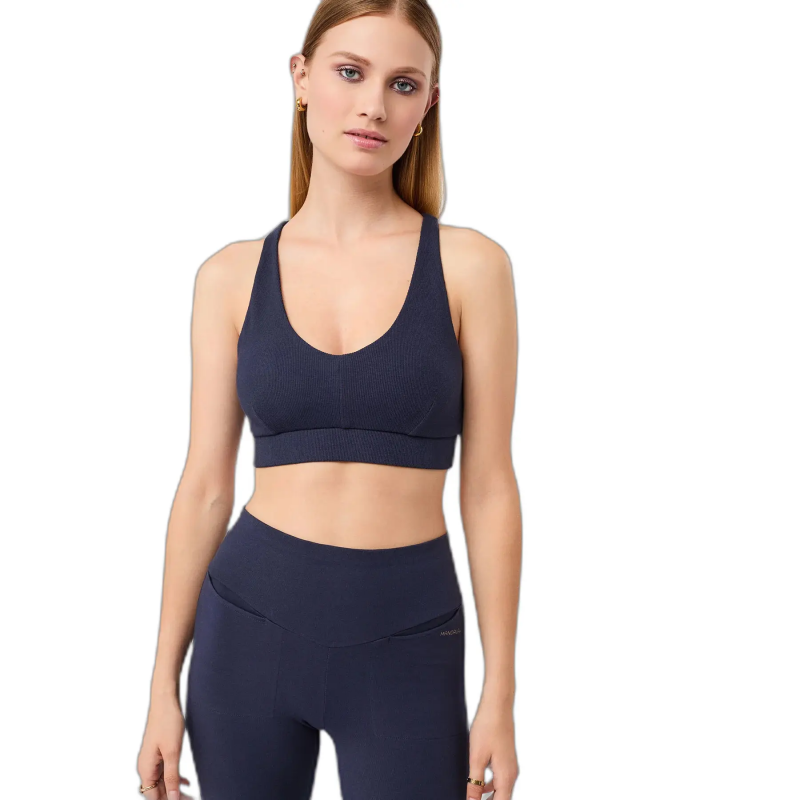 Damen-Sport-BH Mandala Rib