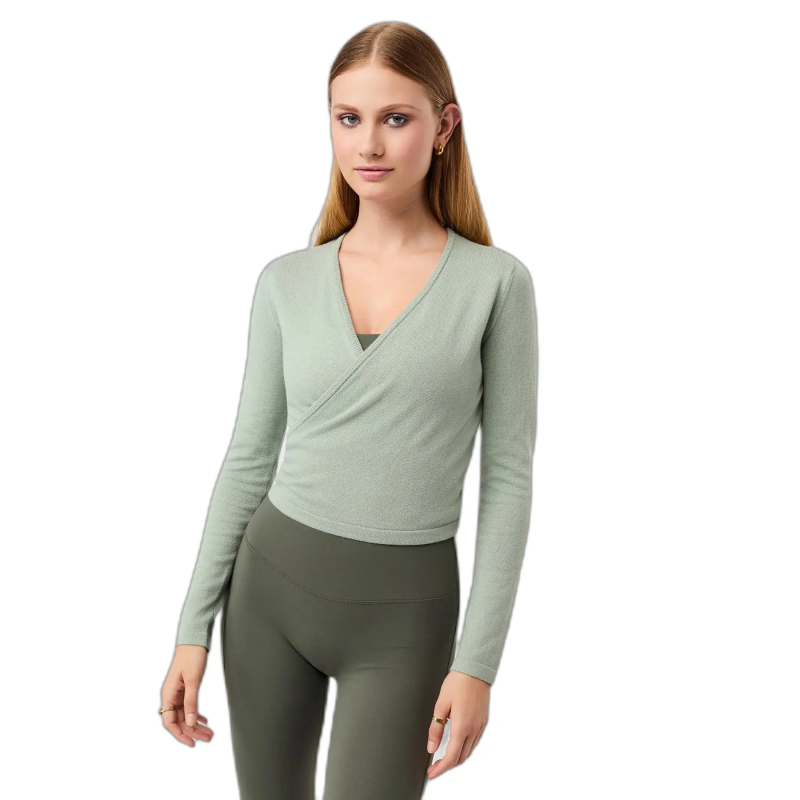 Strick-Wickeljacke Damen Mandala Wrap