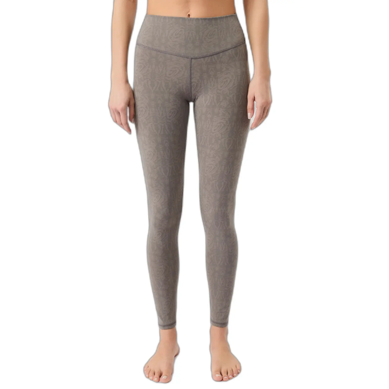 Monochrome Bedruckte Leggings Damen Mandala