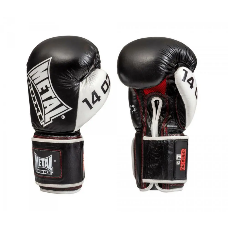 Boxhandschuhe aus Leder Metal Boxe sparring
