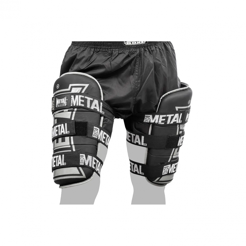 Paar Oberschenkelschutz Metal Boxe