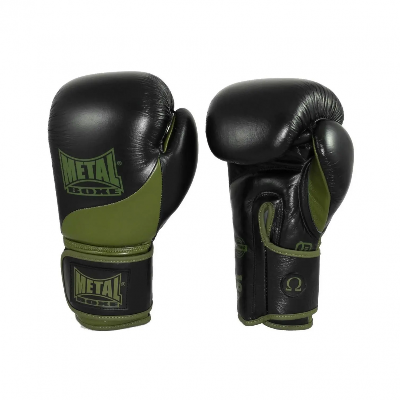 Boxhandschuhe aus Leder Metal Boxe Omega
