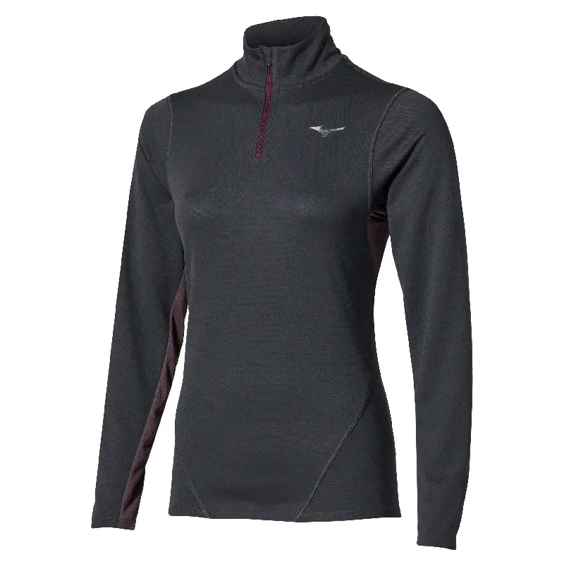 Trikot mit langen Ärmeln und halbem Reißverschluss, Damen Mizuno Tech Thermal Charge Breath Thermo