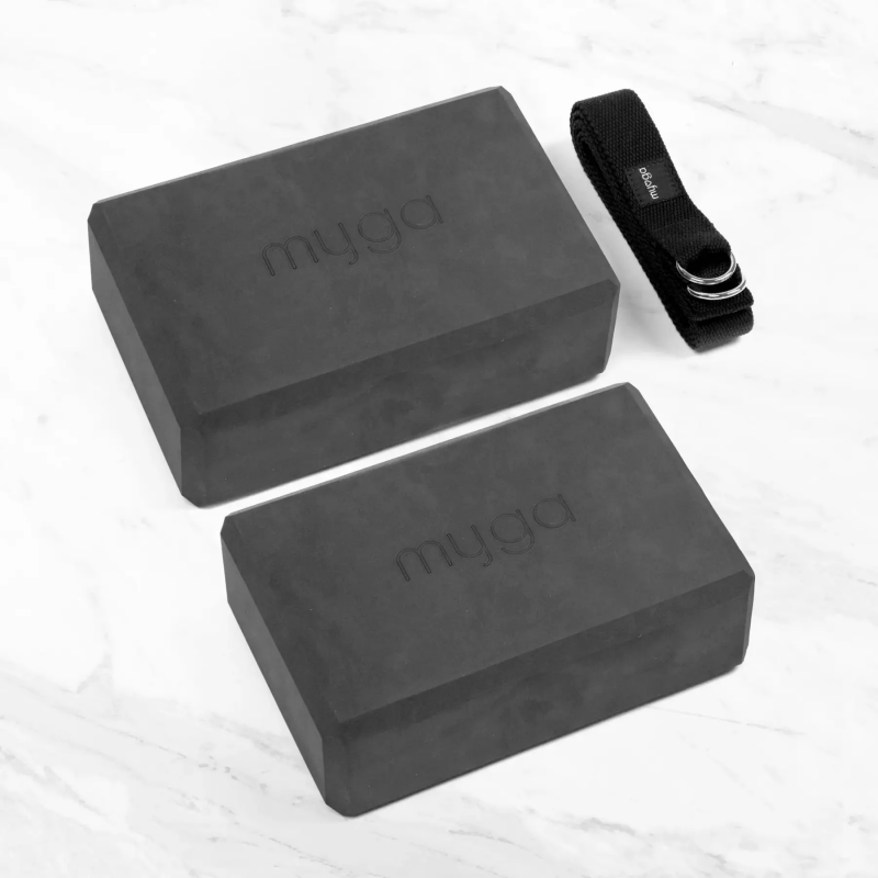 Yoga-Gurt mit Block Myga