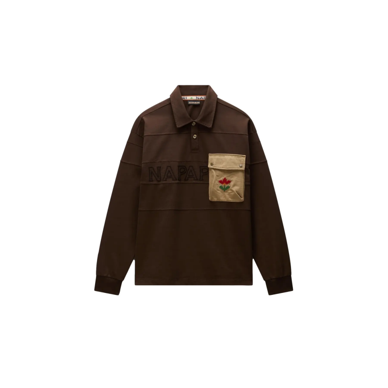 Langärmeliges Polo-Shirt Napapijri E-Bloom