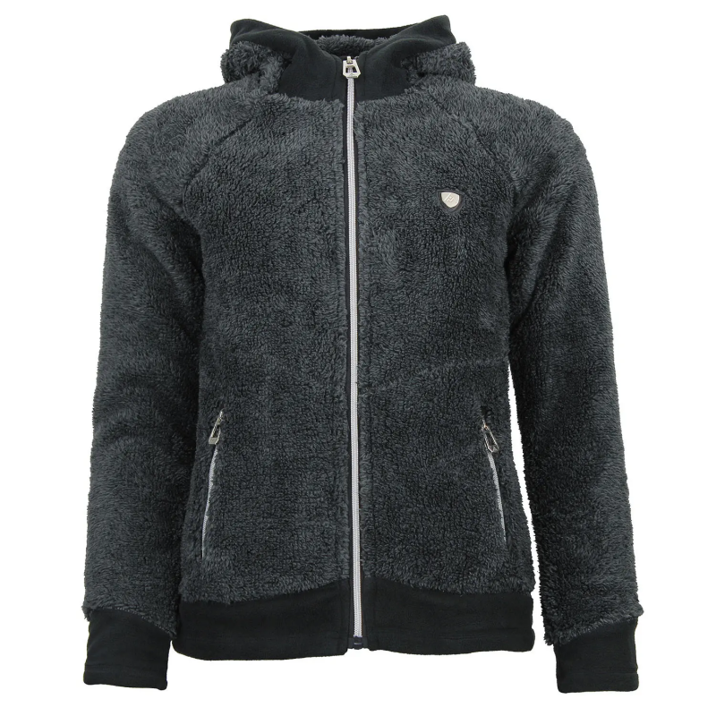 Damen Fleecejacke mit Kapuze Peak Mountain Almi