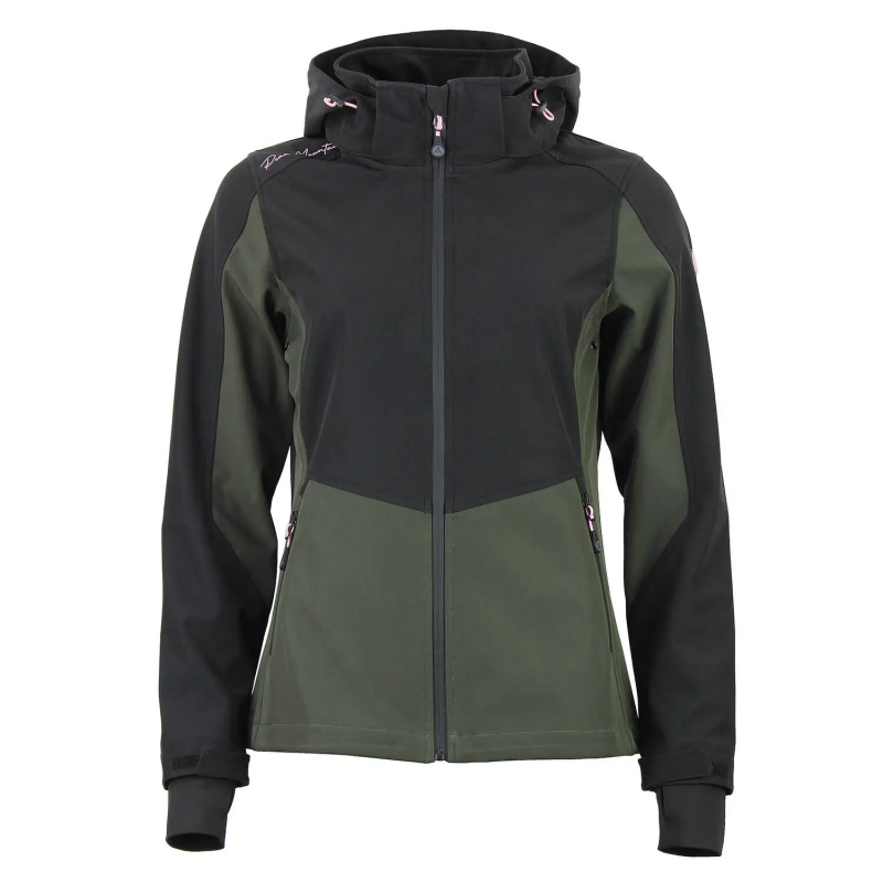 Damen Mesh-gefütterte Kapuzenjacke mit Reißverschluss Peak Mountain Softshell