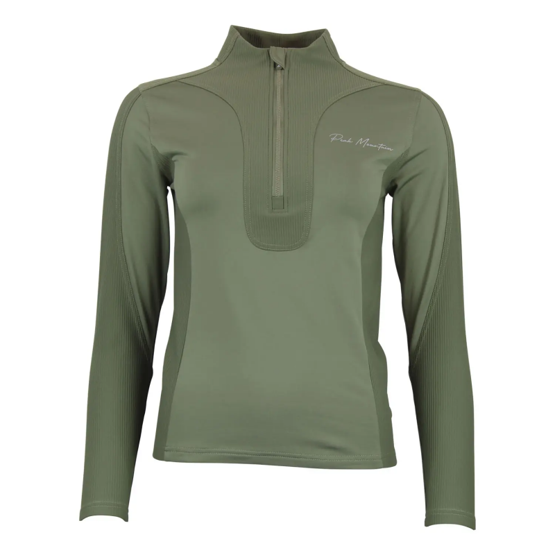 Damen Langarm-Zipshirt Peak Mountain Aramis