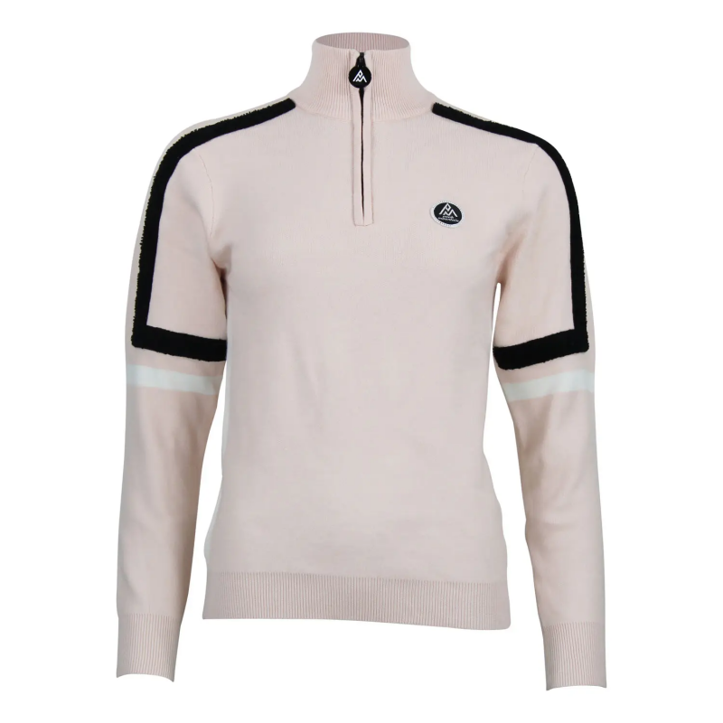 Damen Rollkragenpullover 1/2 Zip Peak Mountain Asta