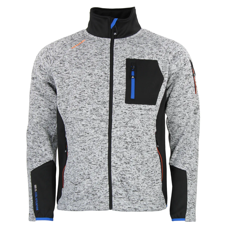 Fleece-Jacke aus zwei Materialien Peak Mountain Club