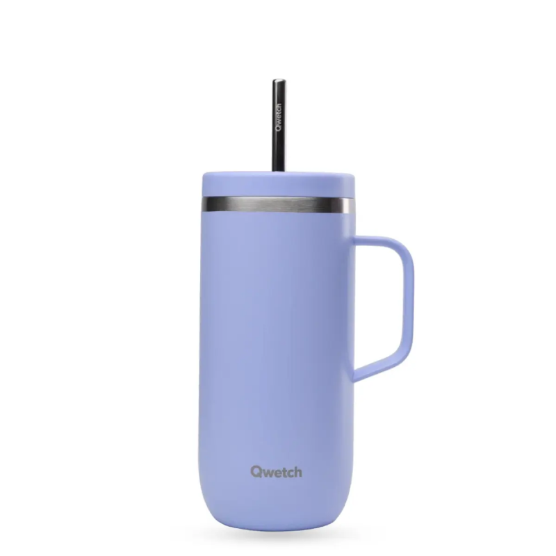 Isolierter Edelstahlbecher mit Henkel Qwetch