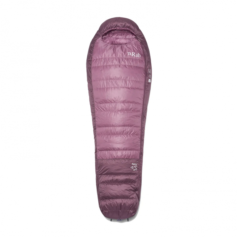 Schlafsack linke Öffnung Damen Rab Alpine -6C / 20F