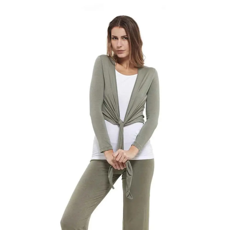 Langarm Wickelshirt Damen Yogaessential