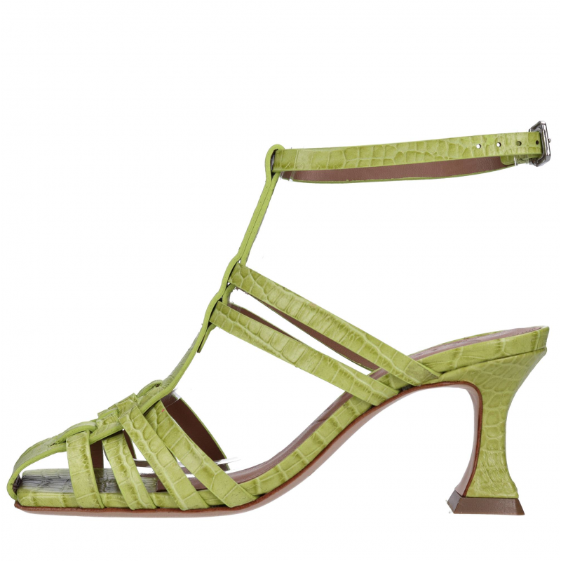 Vicenza Schuhe mit grunem Absatz