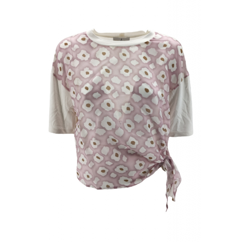 Whyci T-Shirt und Polo Rosa/weiB/tabacco