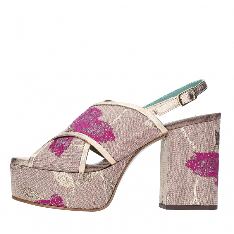 Paola D'Arcano Sandalen in Fuchsia