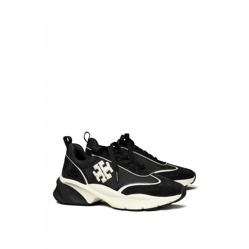 Tory Burch Sneaker aus schwarzem Leder