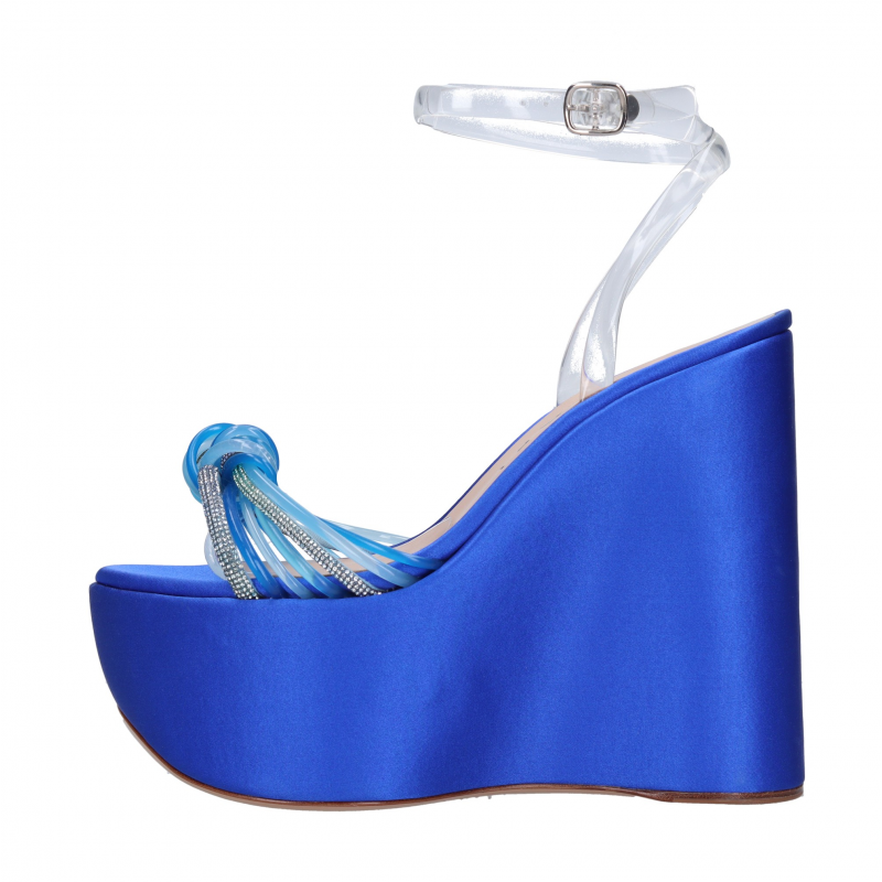Blaue Casadei-Schuhe mit Absatz