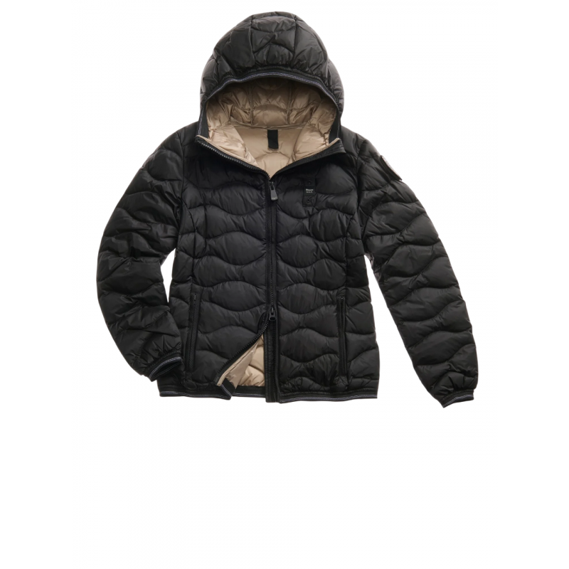 Blauer Jacken Schwarz