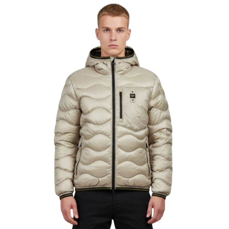 Blauer Jacken Beige