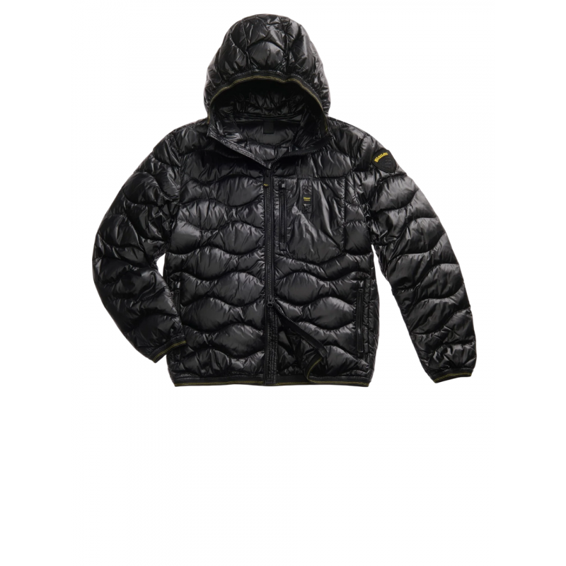 Blauer Jacken Schwarz