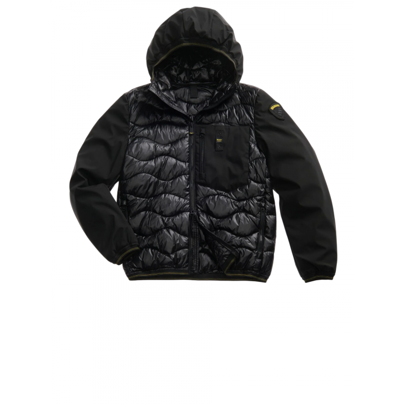 Blauer Jacken Schwarz