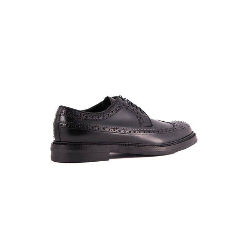Lo.white Klassische Schwarze Lederschuhe fur Herren – 29005-NER
