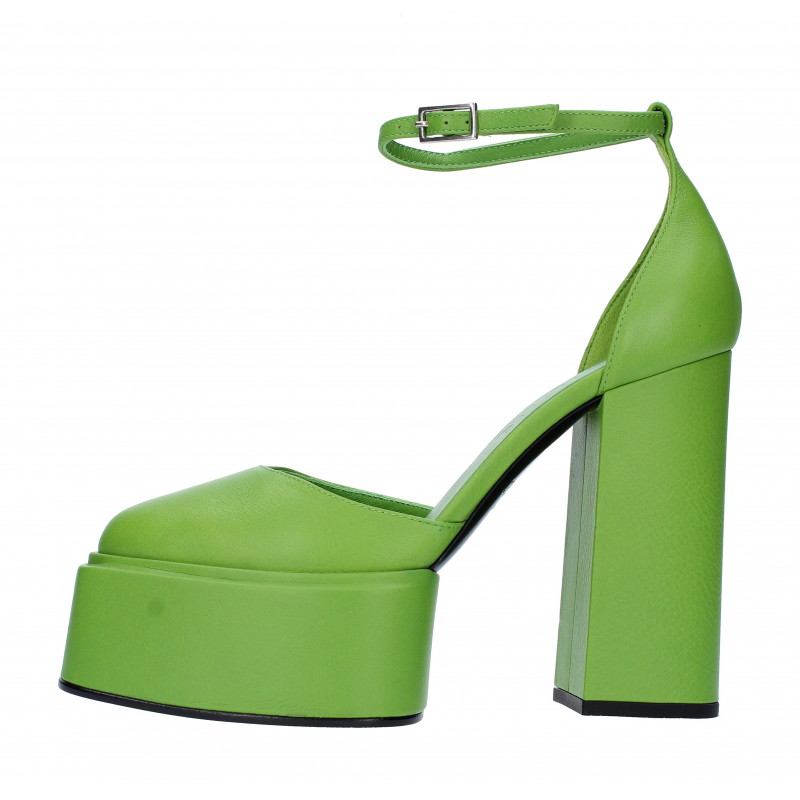 3JUIN Grune hochhackige Schuhe