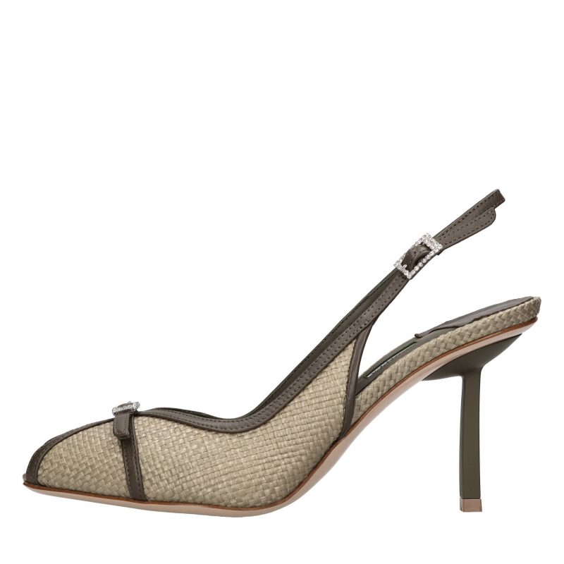 Le Silla Schuhe mit grunem Absatz