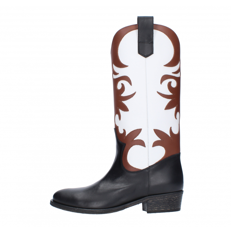Via Roma 15 Stiefel Schwarz/Walnuss