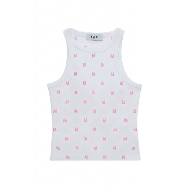 Msgm Top White