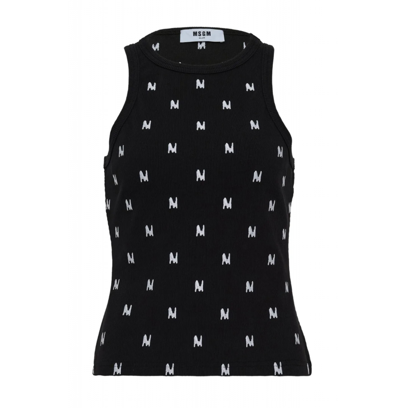 Msgm Top Schwarz