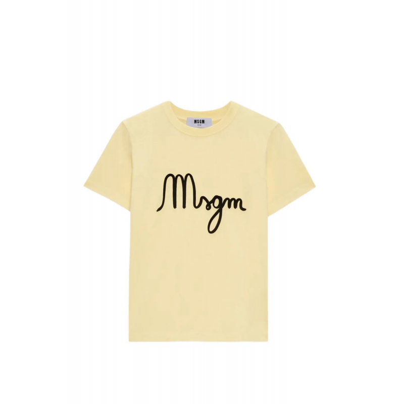 Msgm T-Shirt und Polo Schwarz/gelb