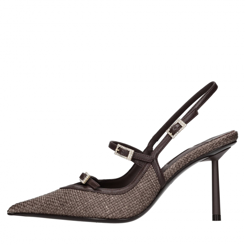 Le Silla Schuhe mit braunem Absatz