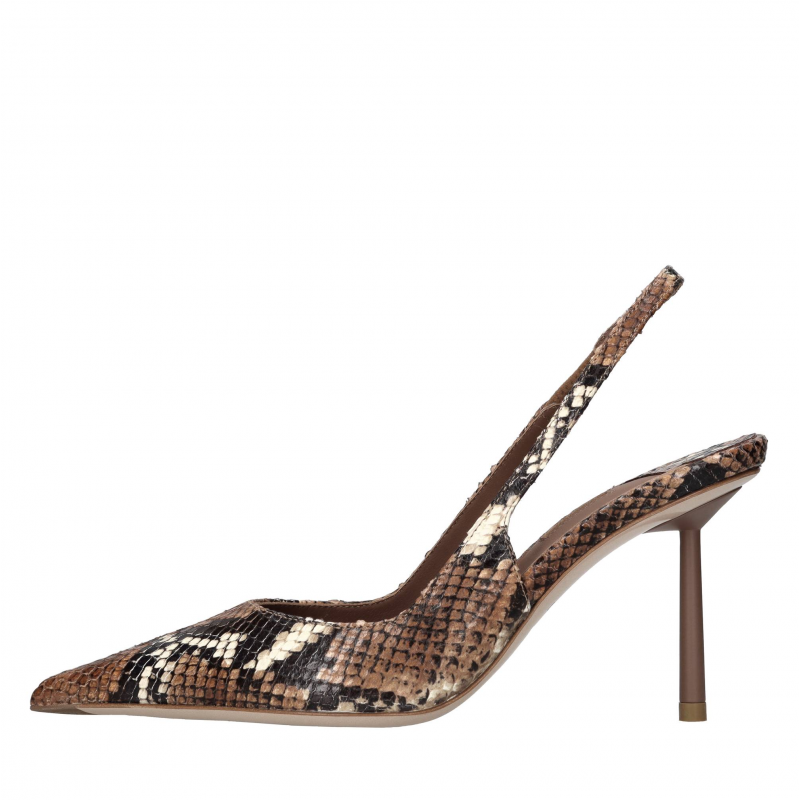 Le Silla Schuhe mit braunem Absatz